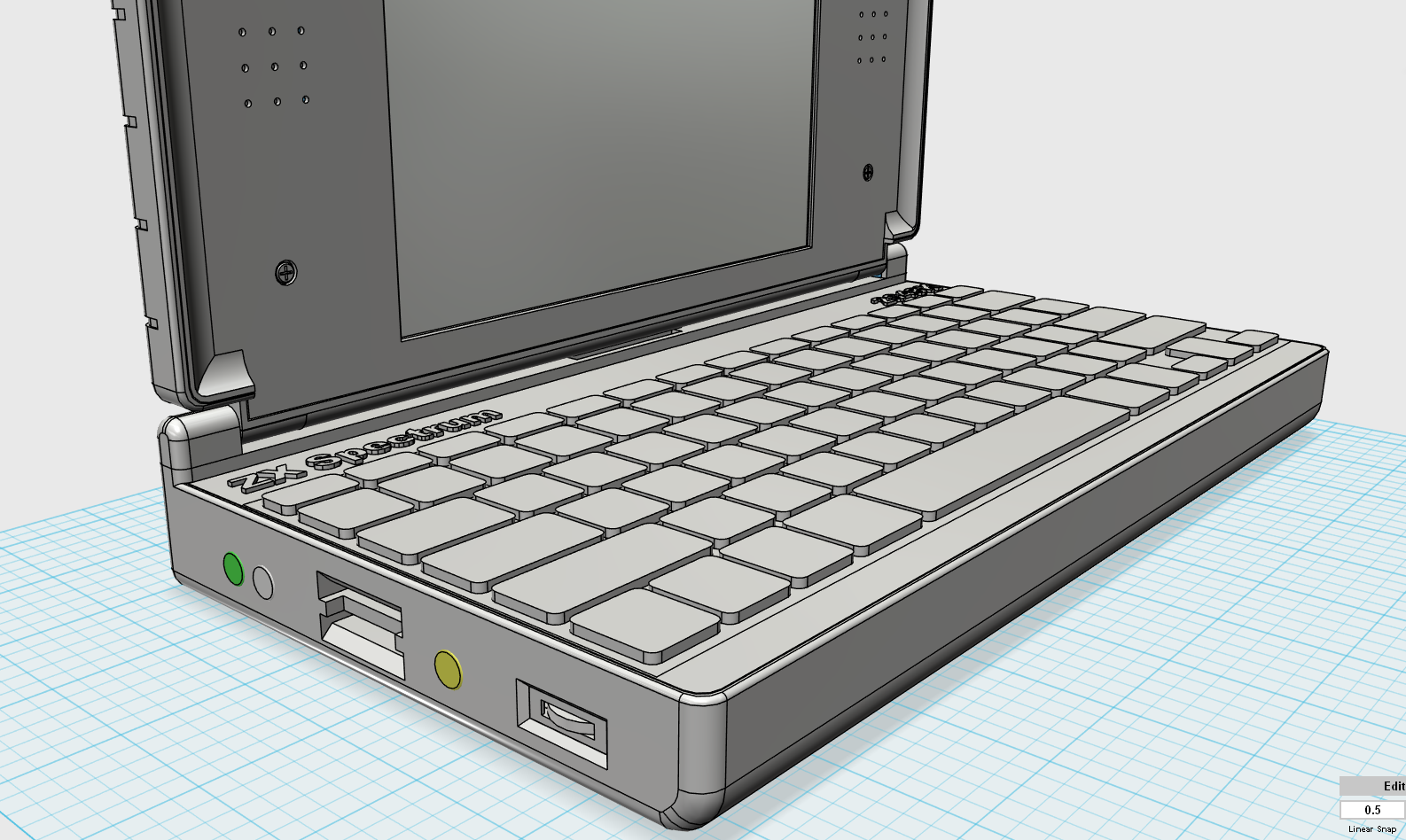 ZX Spectrum Next Laptop Design 2