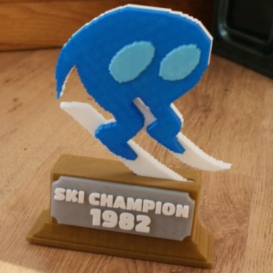 Horace Goes Skiing - 3D Printed Trophy