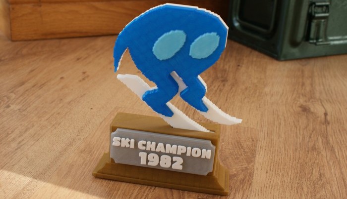 Horace Goes Skiing Trophy Assembled
