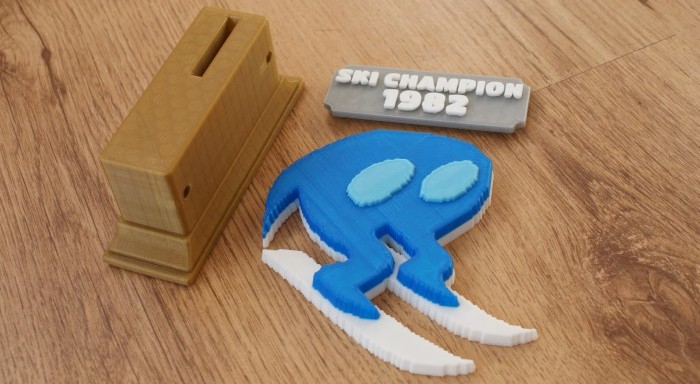 Horace Goes Skiing Trophy Parts Printed