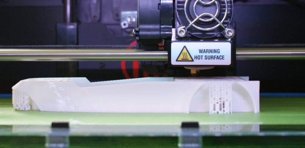 The Extruder of a Makerbot Replicator 2 in Action