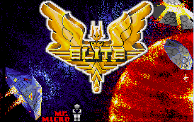Elite loading screen on the Amiga