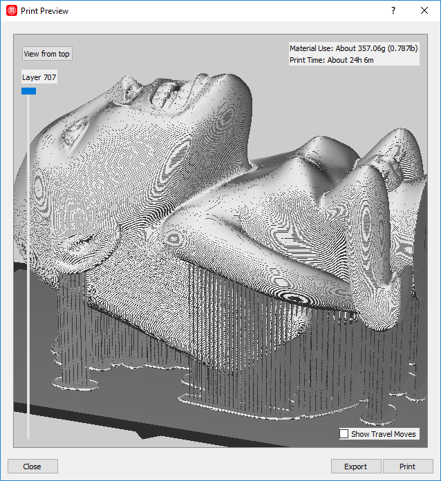 Idol with automatic supports